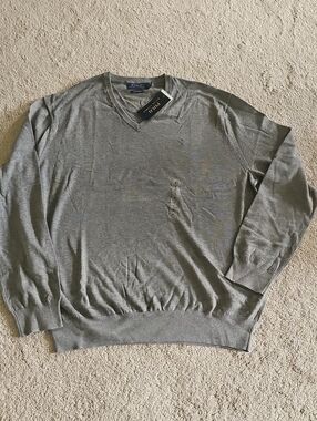 Polo Ralph Lauren Gray V-Neck Sweater